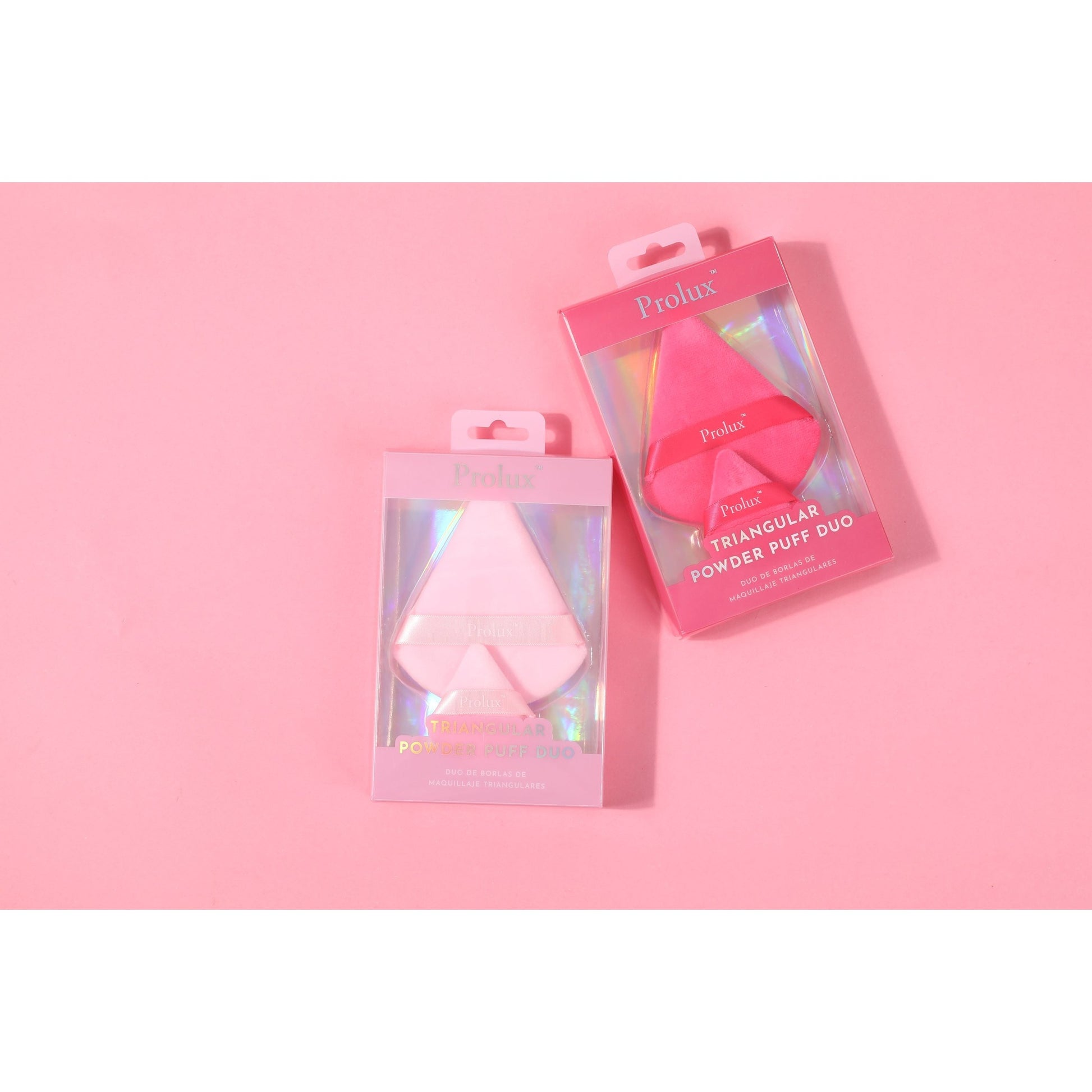 Prolux Triangular Powder Puff Duo, powder puff, powder puffs, triangle powder puff