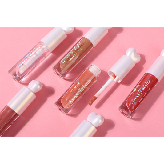 Prolux Sweet Delights Sheen Lip Gloss, high shine lip gloss, cherry lip gloss, scented lip gloss