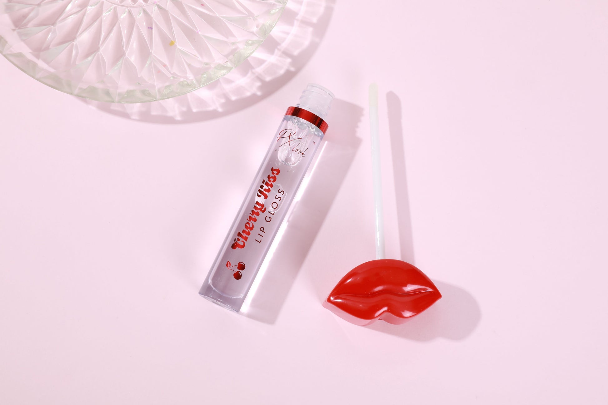 PxLook Cherry Kiss Lip Gloss, scented lip gloss, clear lip gloss, cherry lip gloss