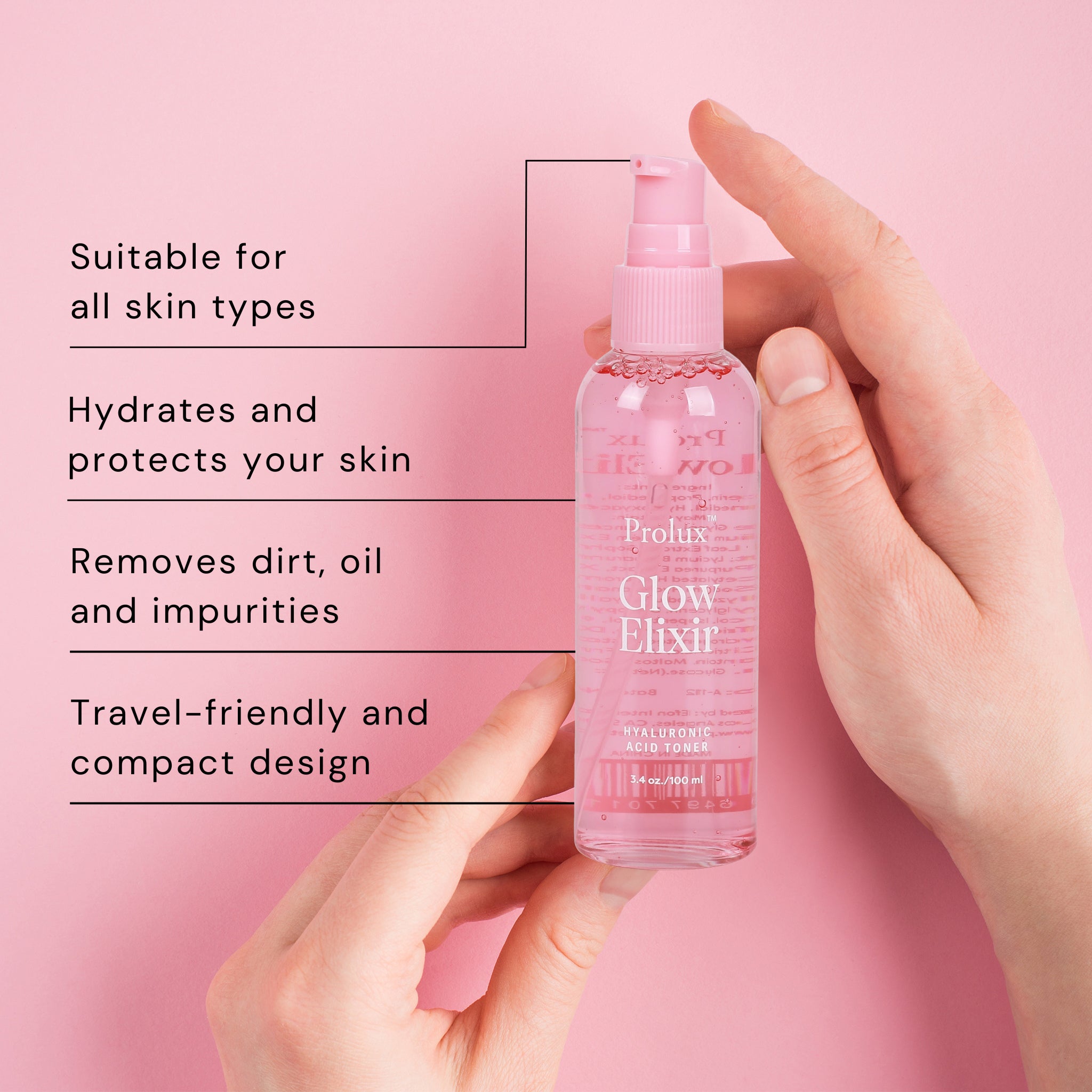 Glow Elixir Hyaluronic Acid Toner for All Skin Types