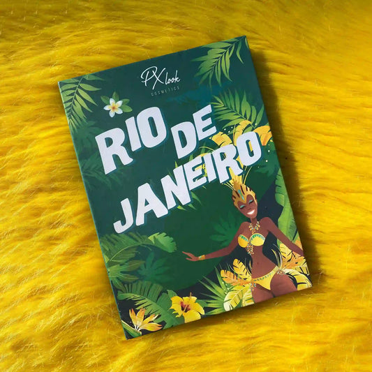 Rio De Janeiro Eyeshadow Palette, Best Eyeshadow Palette, shimmer eyeshadow palette, matte eyeshadow palette, colorful eyeshadow palette.