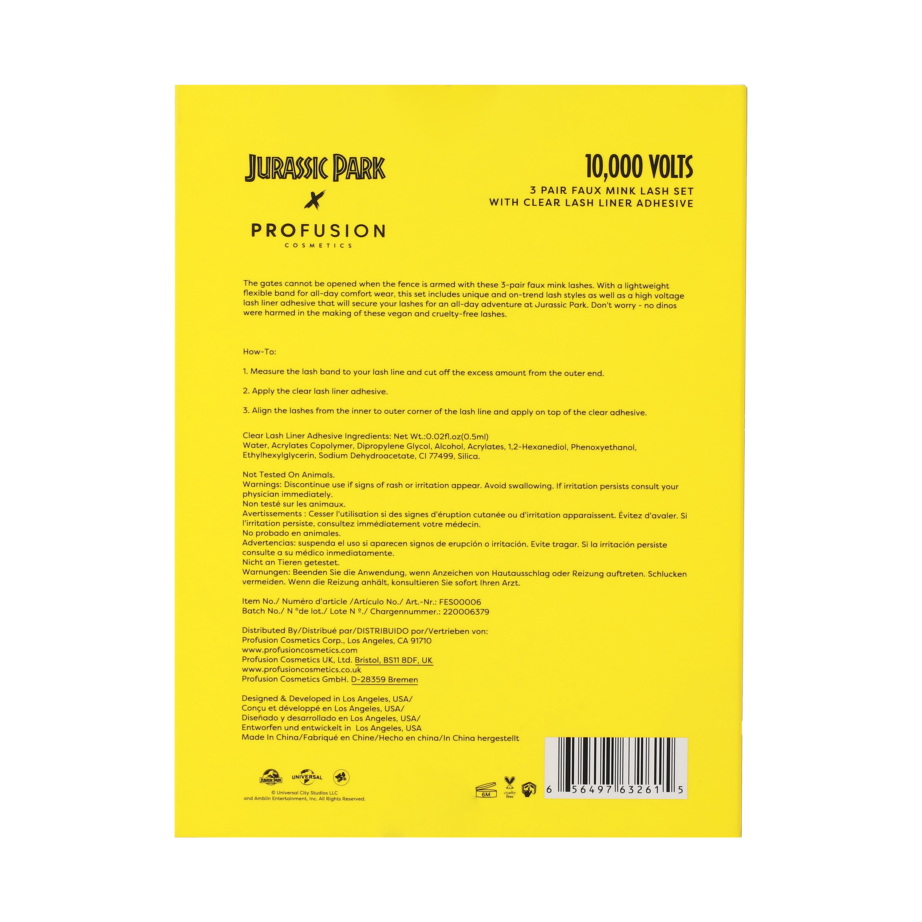 Jurassic Park | 10,000 Volts Faux Mink Lash Set