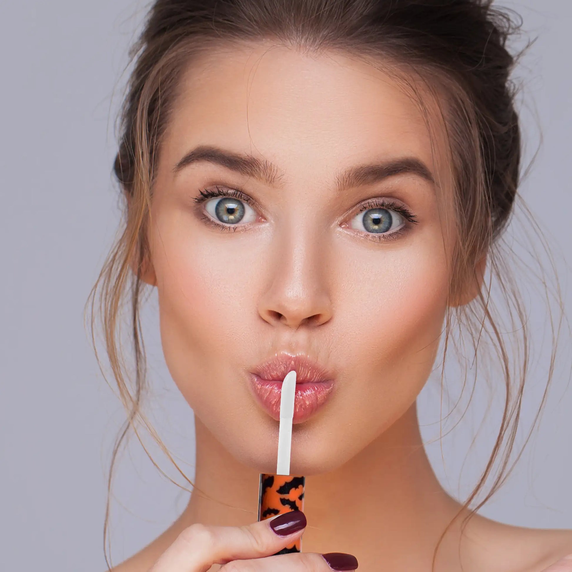 Halloween Lip Gloss, bats, pumpkin, candy corn