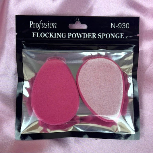 Profusion Flocking Powder Sponge, powder makeup sponge, makeup blending sponge, cosmetic blending sponge