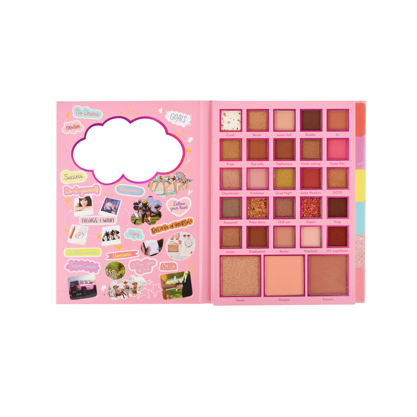 Prolux Back to School Palette, eyeshadow palette, colorful eyeshadow palette, best eyeshadow palette