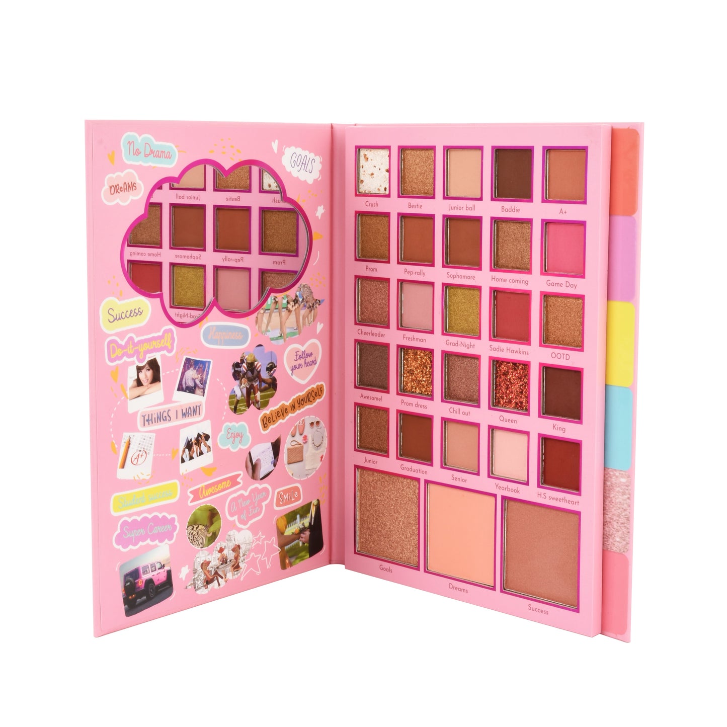 Prolux Back to School Palette, eyeshadow palette, colorful eyeshadow palette, best eyeshadow palette
