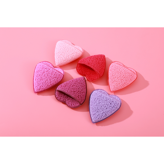 PxLook Love Scrubs Exfoliating Sponges, exfoliator sponge, exfoliating face sponge