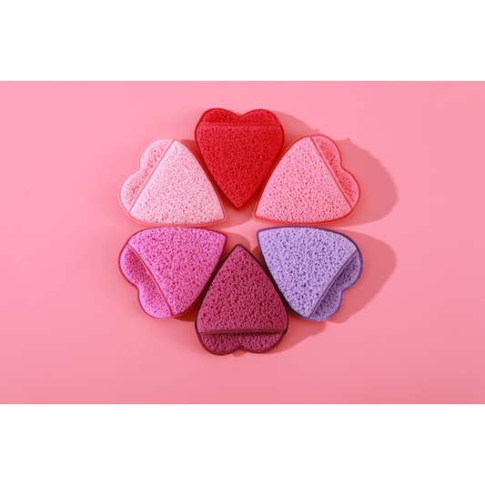 PxLook Love Scrubs Exfoliating Sponges, exfoliator sponge, exfoliating face sponge