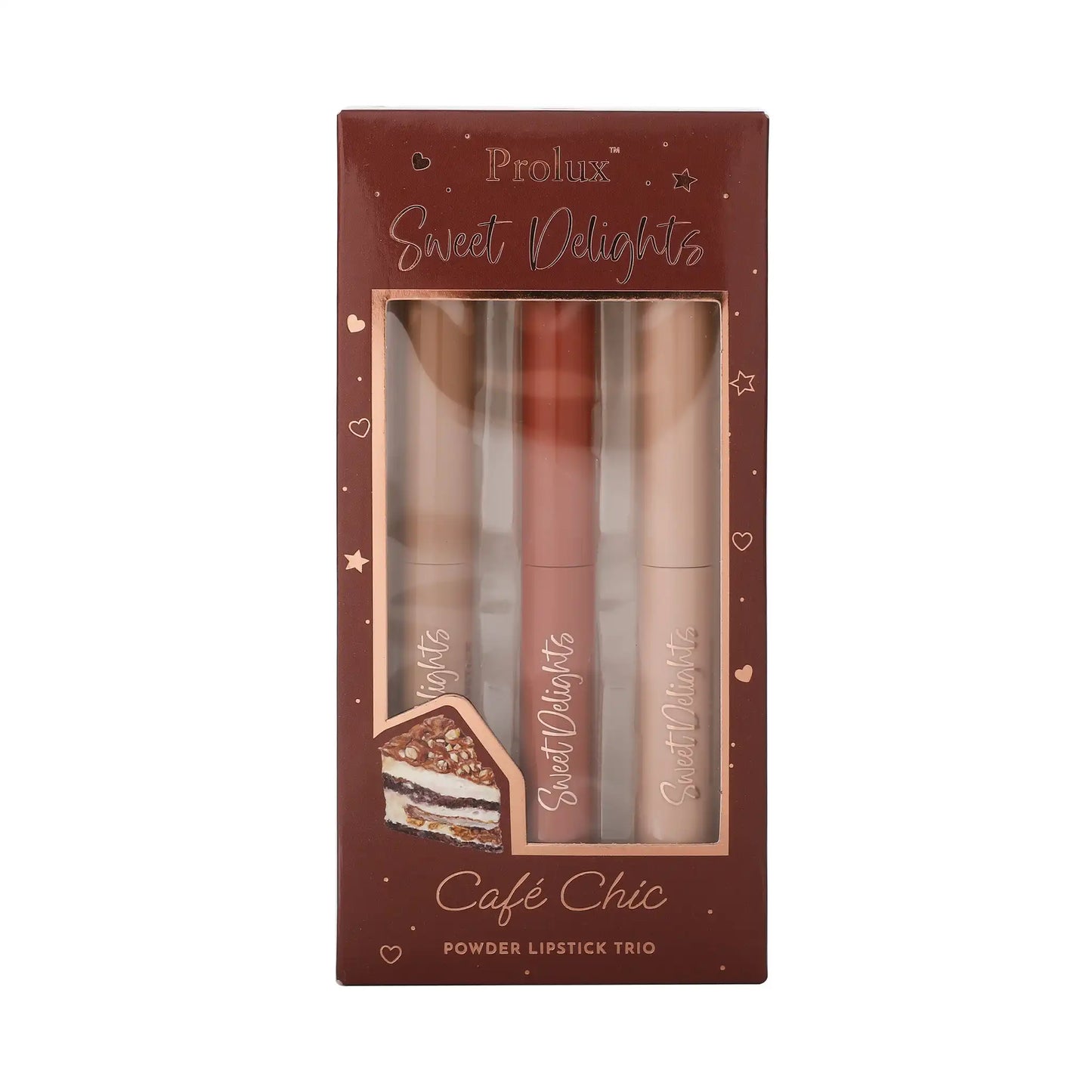 Prolux Sweet Delights Powder Lipstick Trio, powder lipstick, lipstick powder