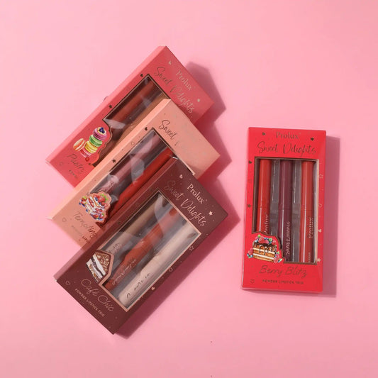 Prolux Sweet Delights Powder Lipstick Trio, powder lipstick, lipstick powder
