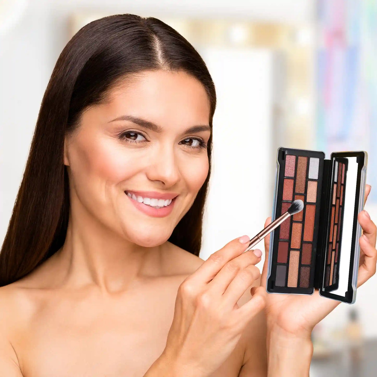 Prolux Millenial Eyeshadow Palette, best neutral eyeshadow palette, bright color eyeshadow palette, non toxic eyeshadow, best eyeshadow for sensitive eyes