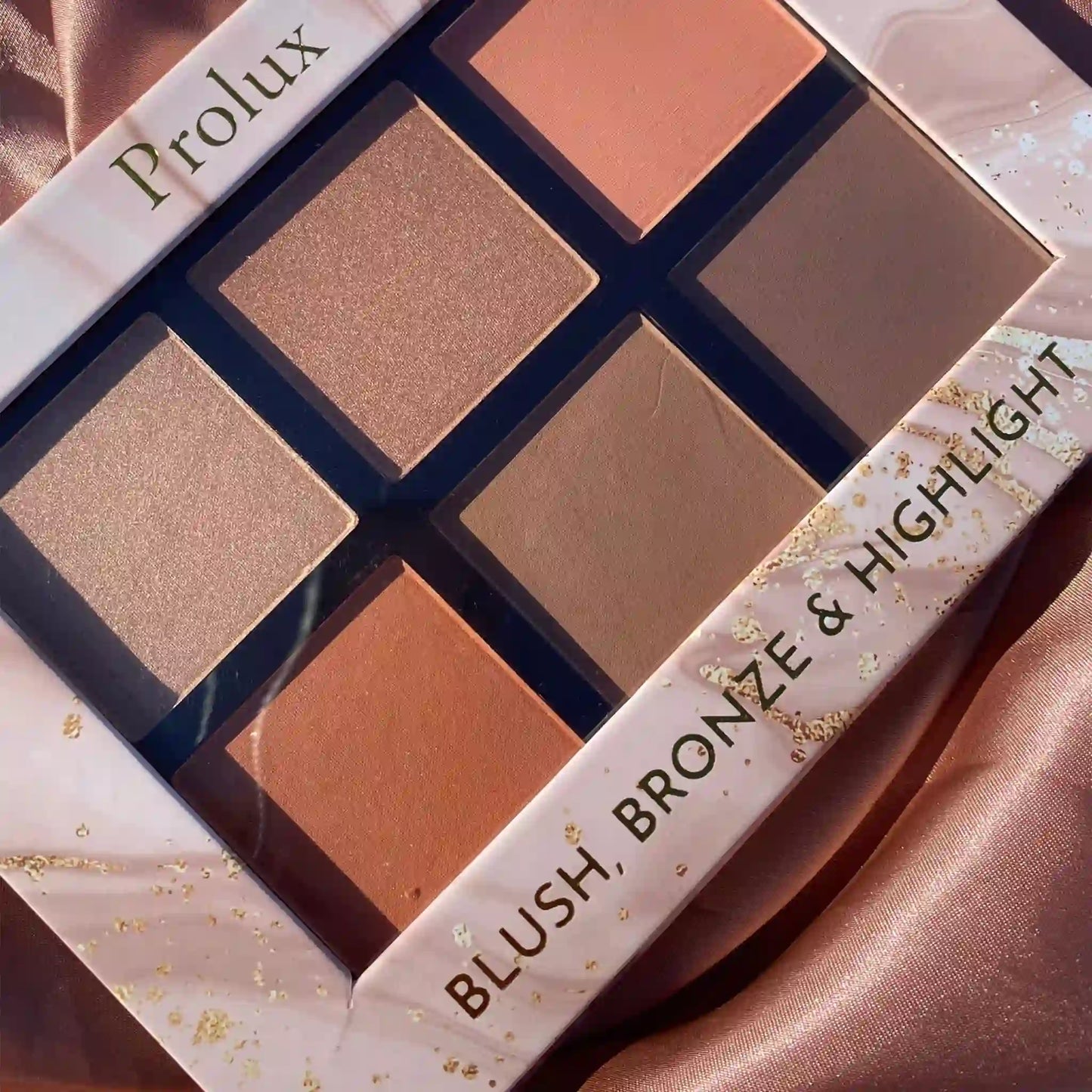 Prolux Blush Bronze Highlight Palette, best blush bronze highlight palette, blush bronze palette