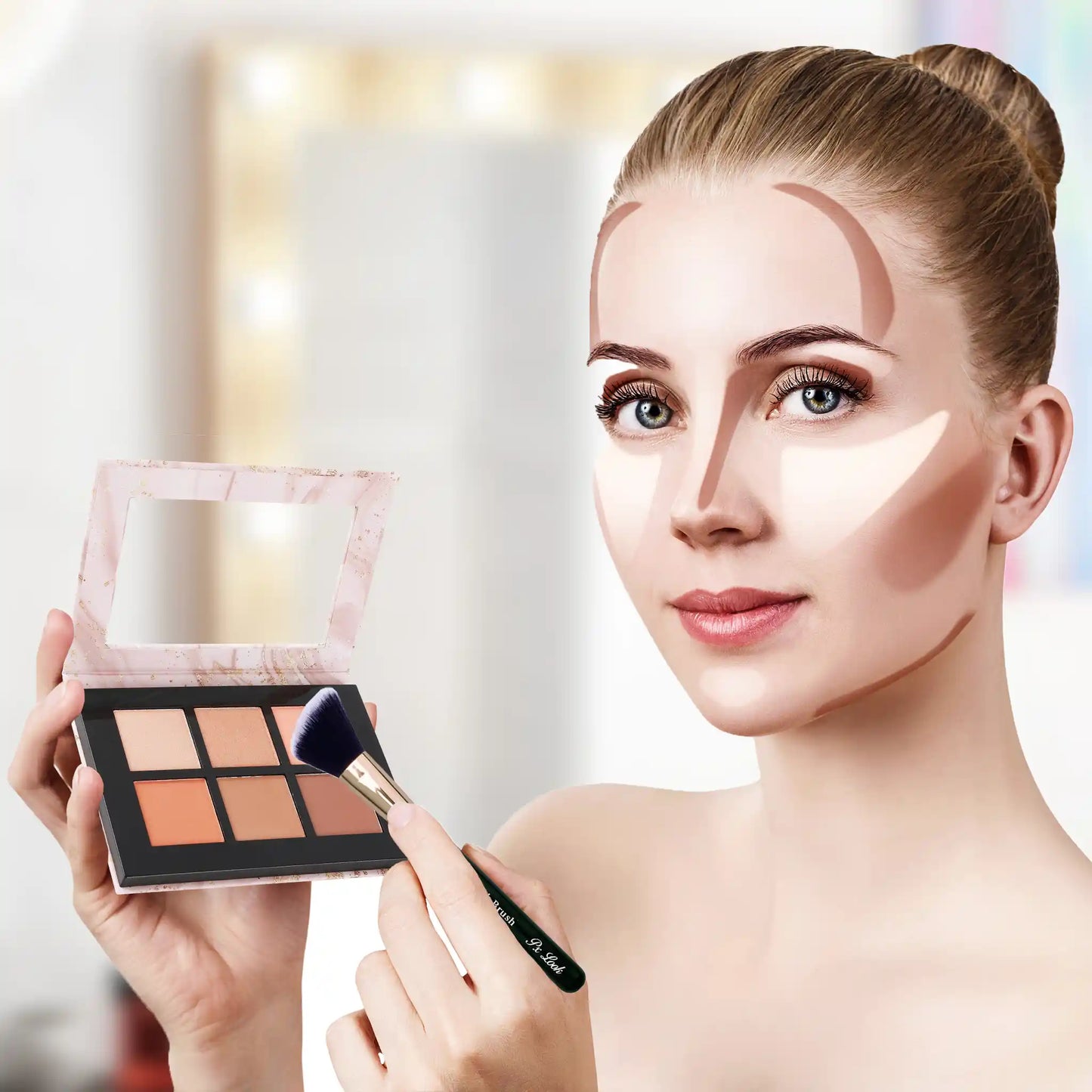Prolux Blush Bronze Highlight Palette, best blush bronze highlight palette, blush bronze palette