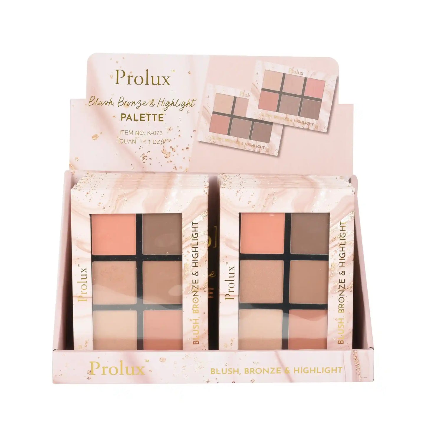 Prolux Blush Bronze Highlight Palette, best blush bronze highlight palette, blush bronze palette