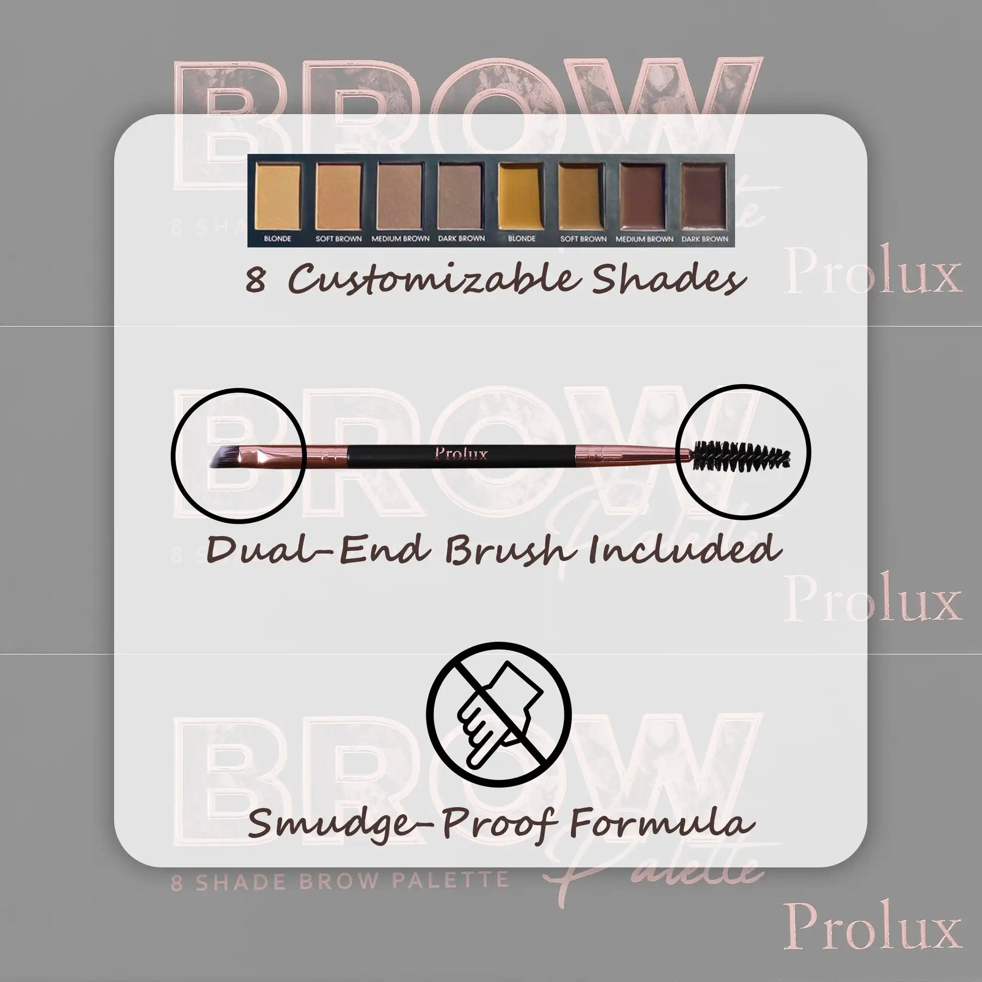 Eyebrow Makeup Kits | 8 Shade Brow Palette with Brush, Eyebrow Makeup Kit, Brow Palette, palette brow, brows palette, best brow palette, eye brow palette