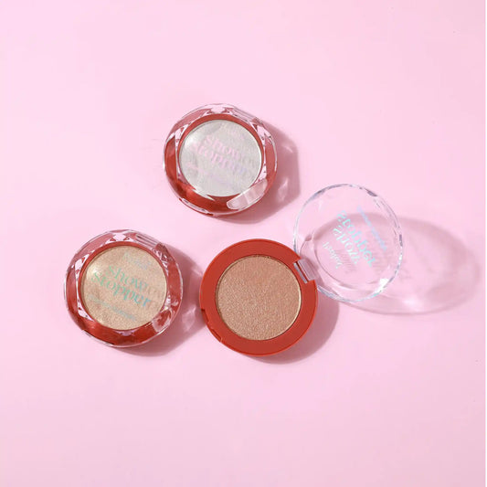 Show Stopper: Shimmer Highlighter, shimmer highlight, shimmer highlighter, shimmer highlight powder.