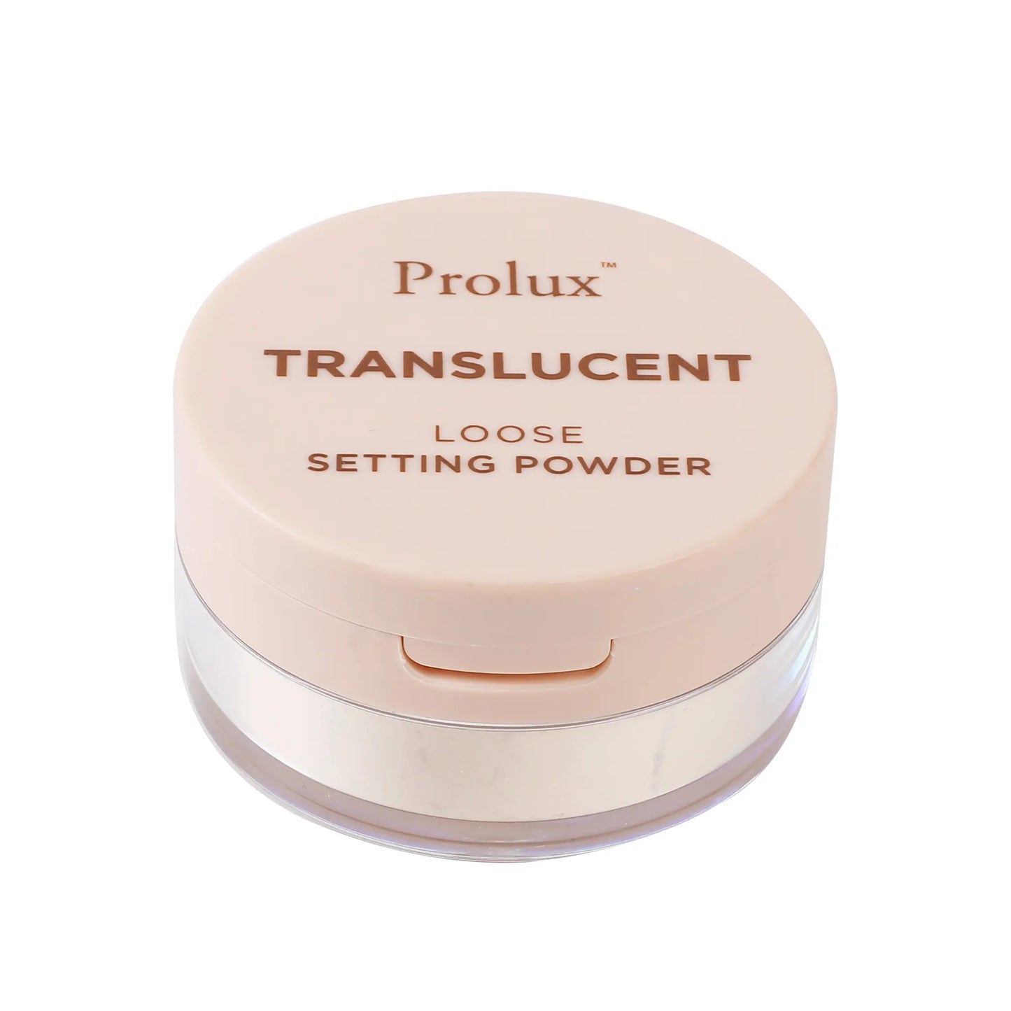 Prolux Translucent Loose Setting Powder, translucent setting powder, prolux setting powder, clean setting powder.