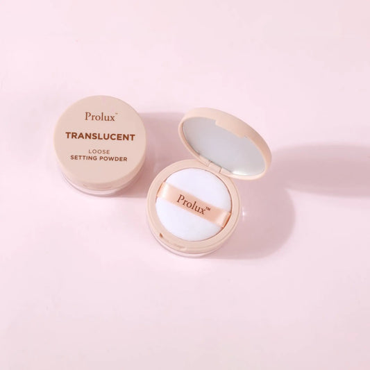Prolux Translucent Loose Setting Powder, translucent setting powder, prolux setting powder, clean setting powder.