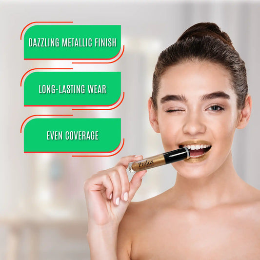 Prolux Matte Metallic Lip Gloss, best metallic lip gloss, matte lip gloss, matte lip gloss for dark skin