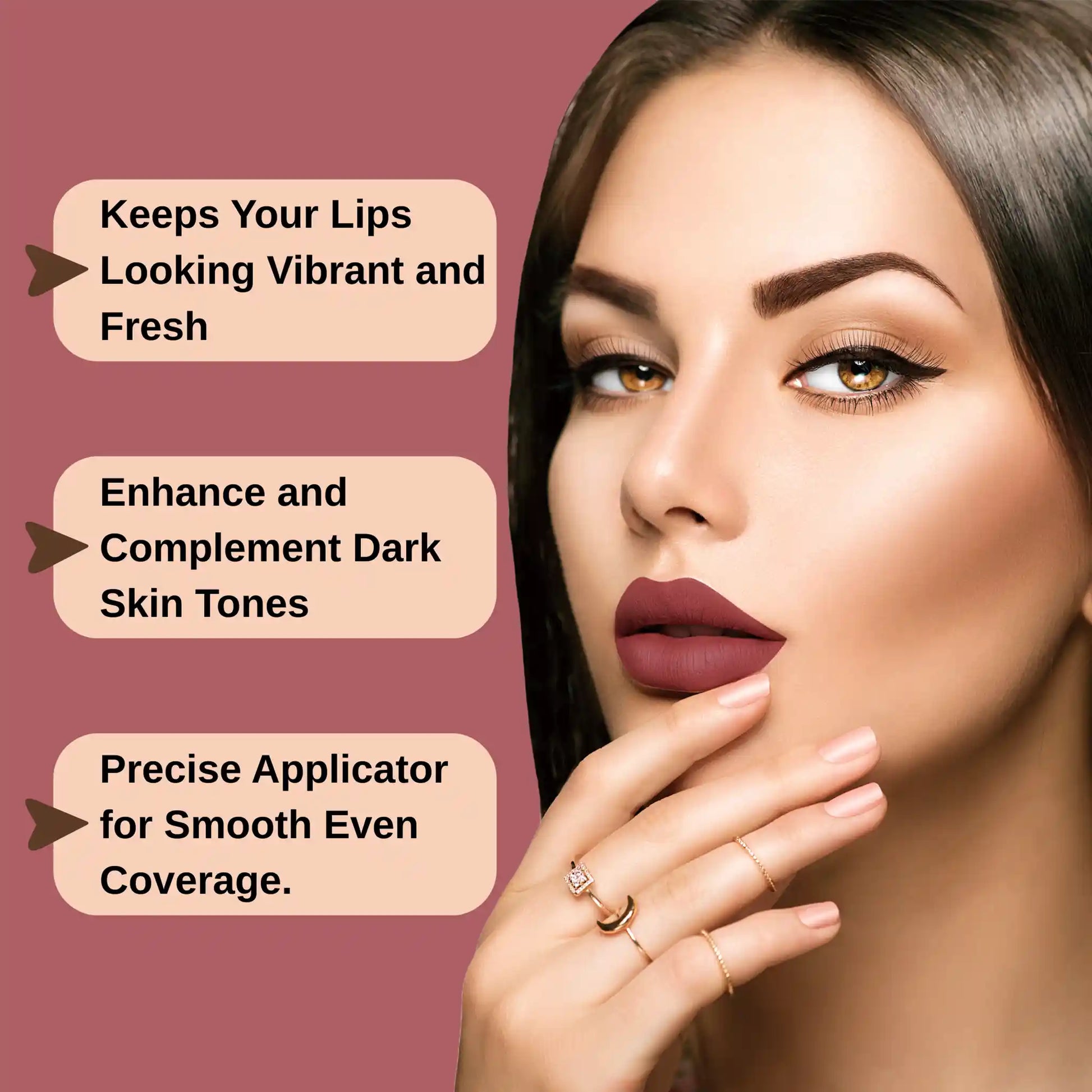 Prolux Matte Lip Gloss for Dark Skin, matte lip gloss for dark skin, matte lip gloss.