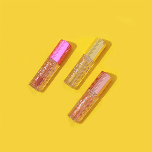 Prolux 24K Gold Lip Gloss, golden lip gloss, pink lip gloss