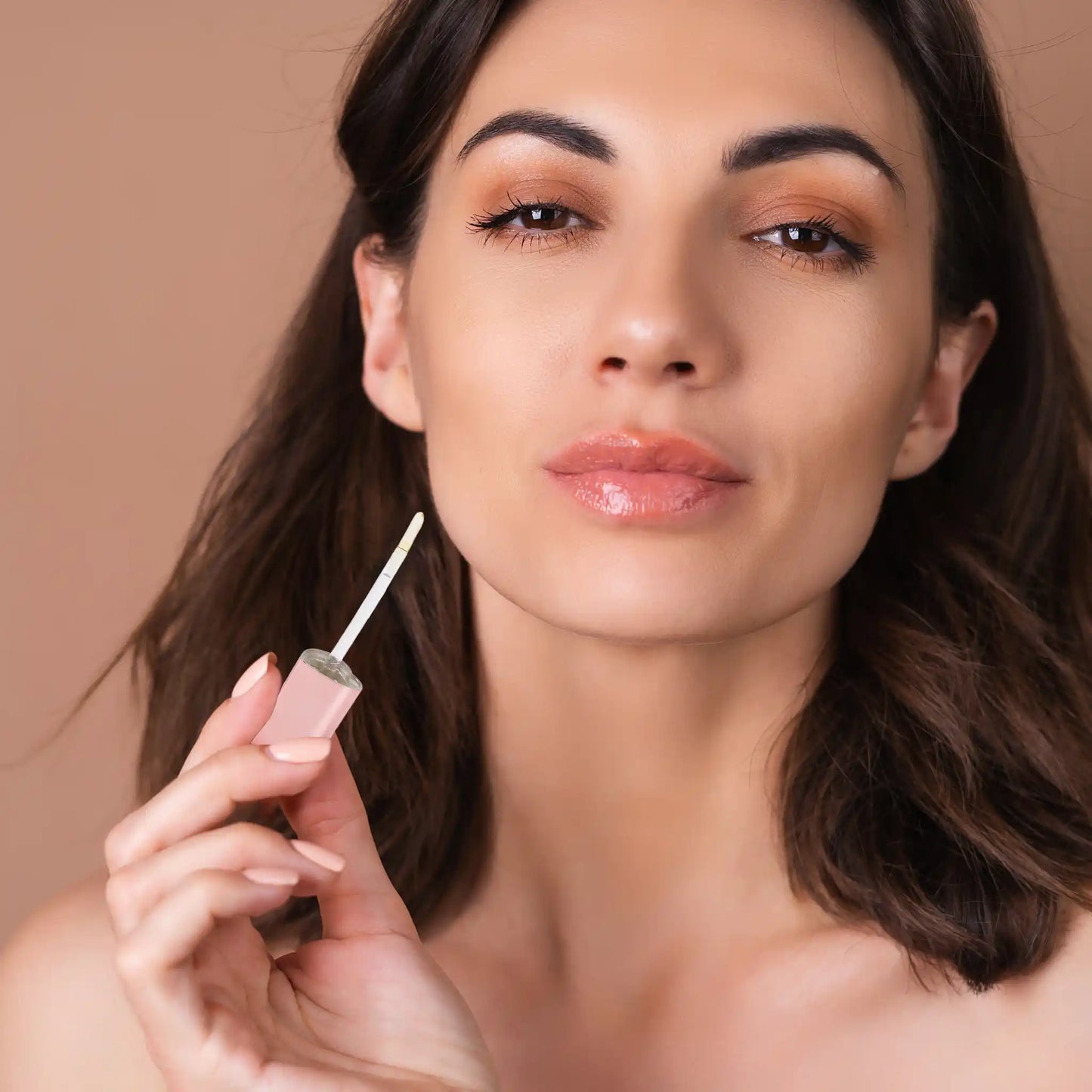 Prolux 24K Gold Lip Gloss, golden lip gloss, pink lip gloss