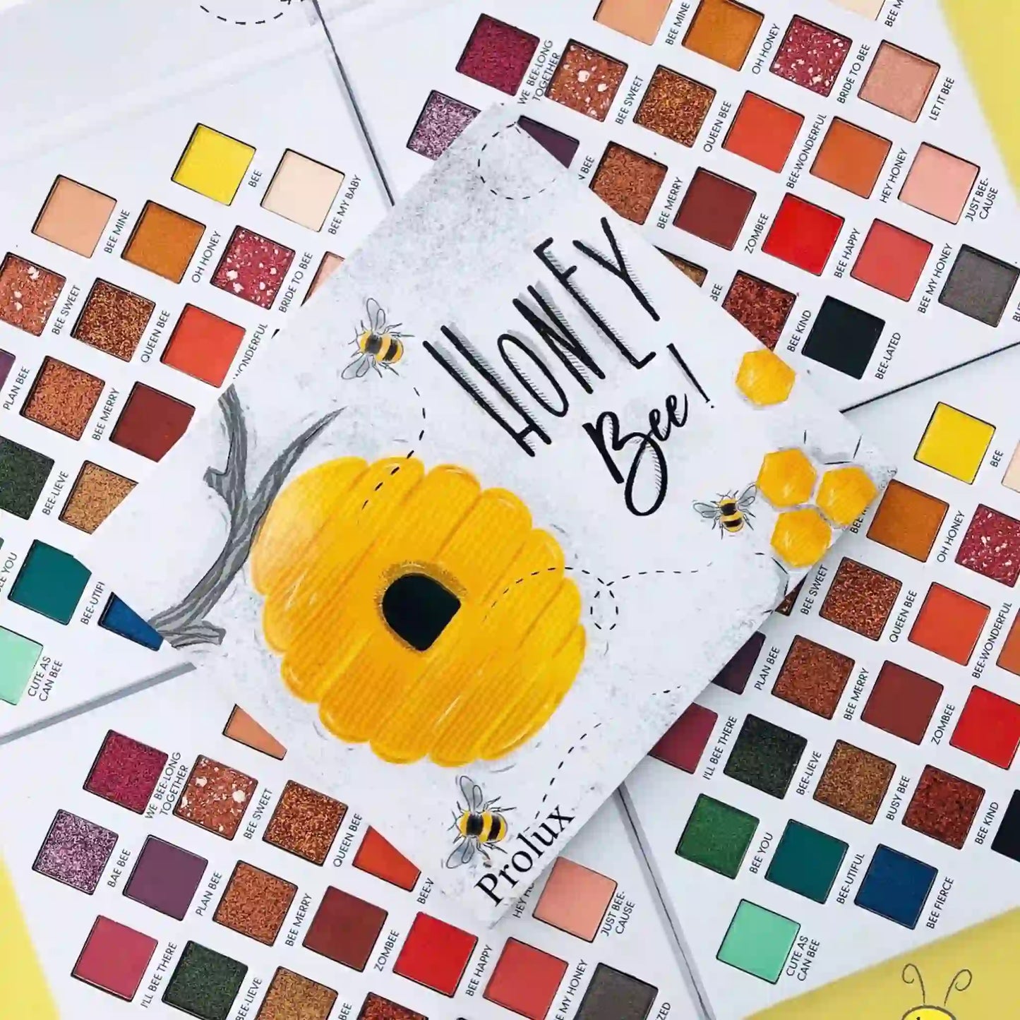 Honey Bee Eyeshadow palette, best natural eyeshadow palette, matte eyeshadow palette, eyeshadow palette sparkly, shimmer eyeshadow palette, modern eyeshadow palette