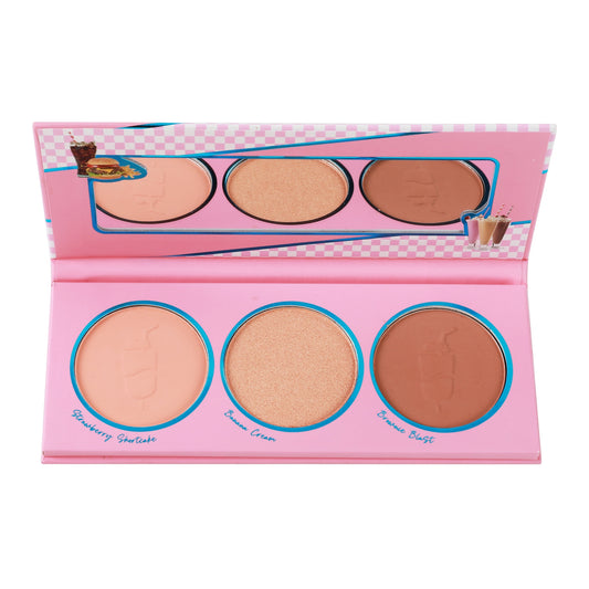 Malt Shoppe Face Palette, best face palette, face makeup palette, all in one makeup palette