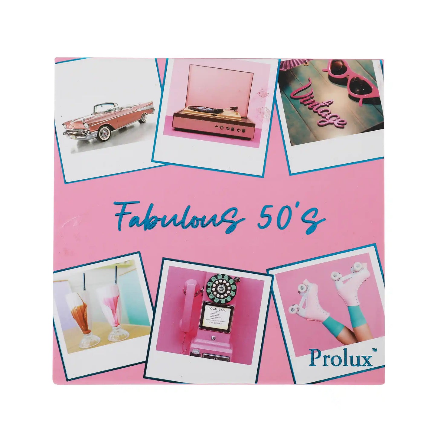 Fabulous 50's Eyeshadow Palette, shimmer eyeshadow palette, matte eyeshadow palette, glitter eyeshadow palette