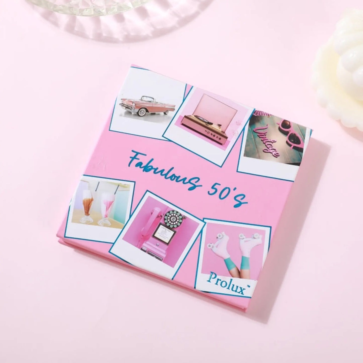 Fabulous 50's Eyeshadow Palette, shimmer eyeshadow palette, matte eyeshadow palette, glitter eyeshadow palette