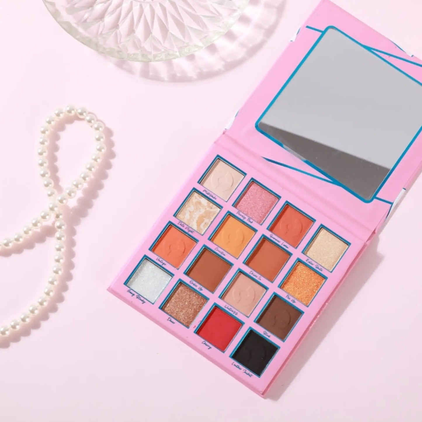 Fabulous 50's Eyeshadow Palette, shimmer eyeshadow palette, matte eyeshadow palette, glitter eyeshadow palette