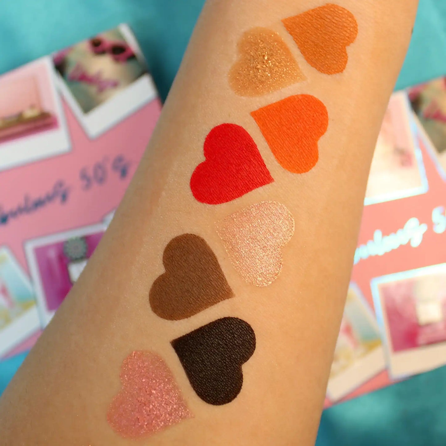 Fabulous 50's Eyeshadow Palette, shimmer eyeshadow palette, matte eyeshadow palette, glitter eyeshadow palette