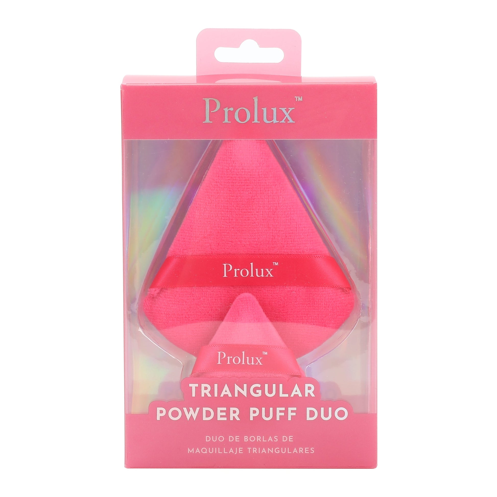 Prolux Triangular Powder Puff Duo, powder puff, powder puffs, triangle powder puff
