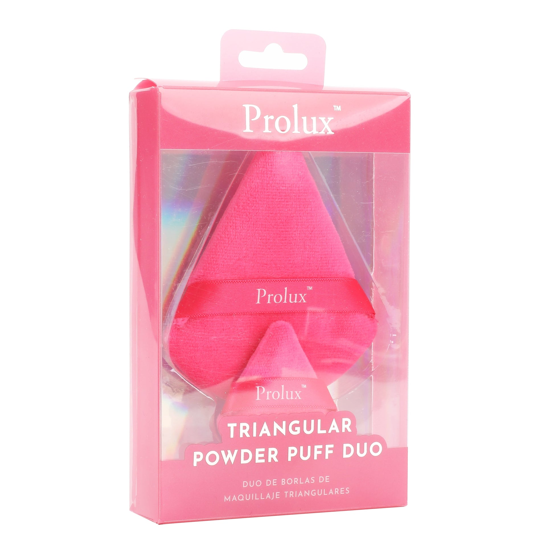 Prolux Triangular Powder Puff Duo, powder puff, powder puffs, triangle powder puff