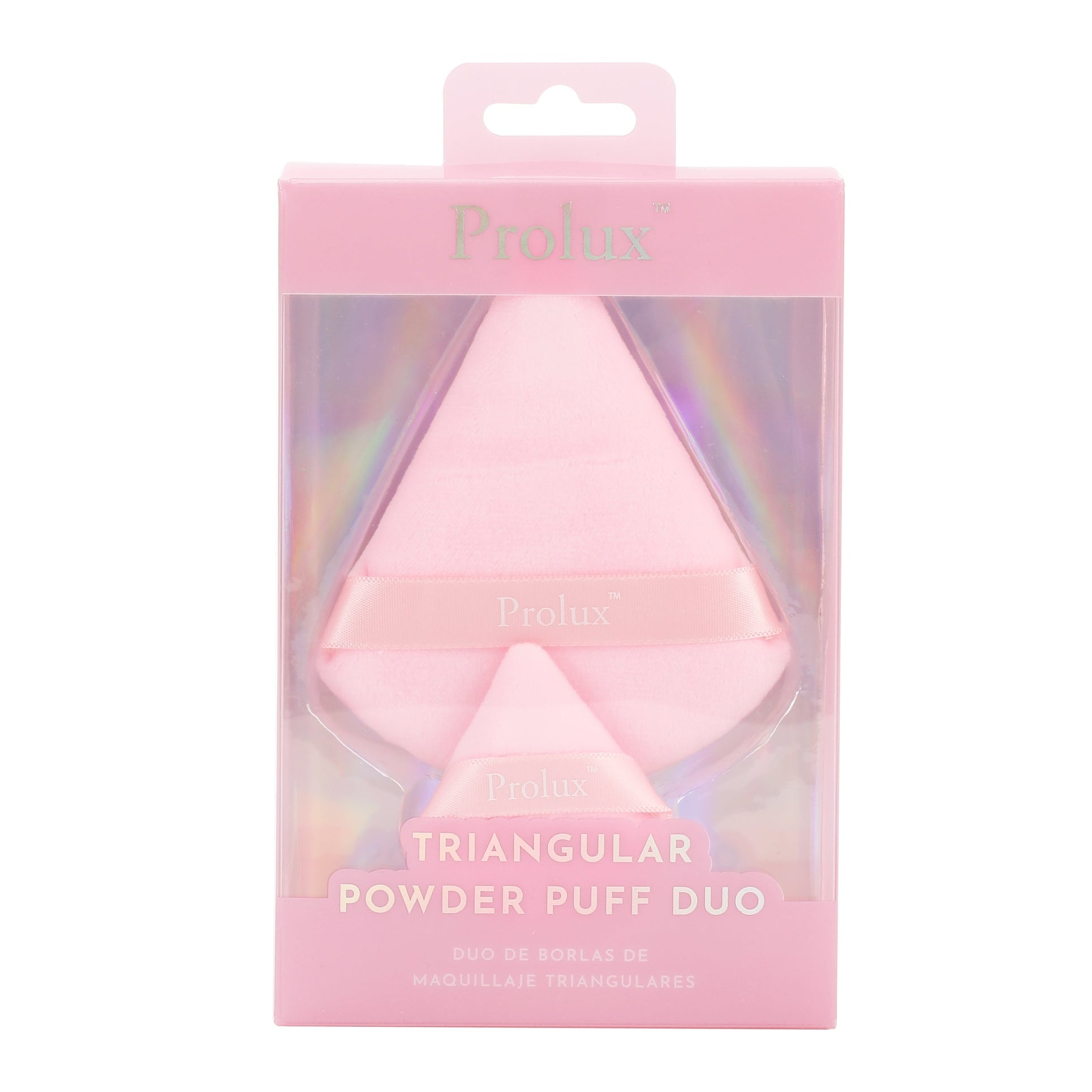 Prolux Triangular Powder Puff Duo, powder puff, powder puffs, triangle powder puff