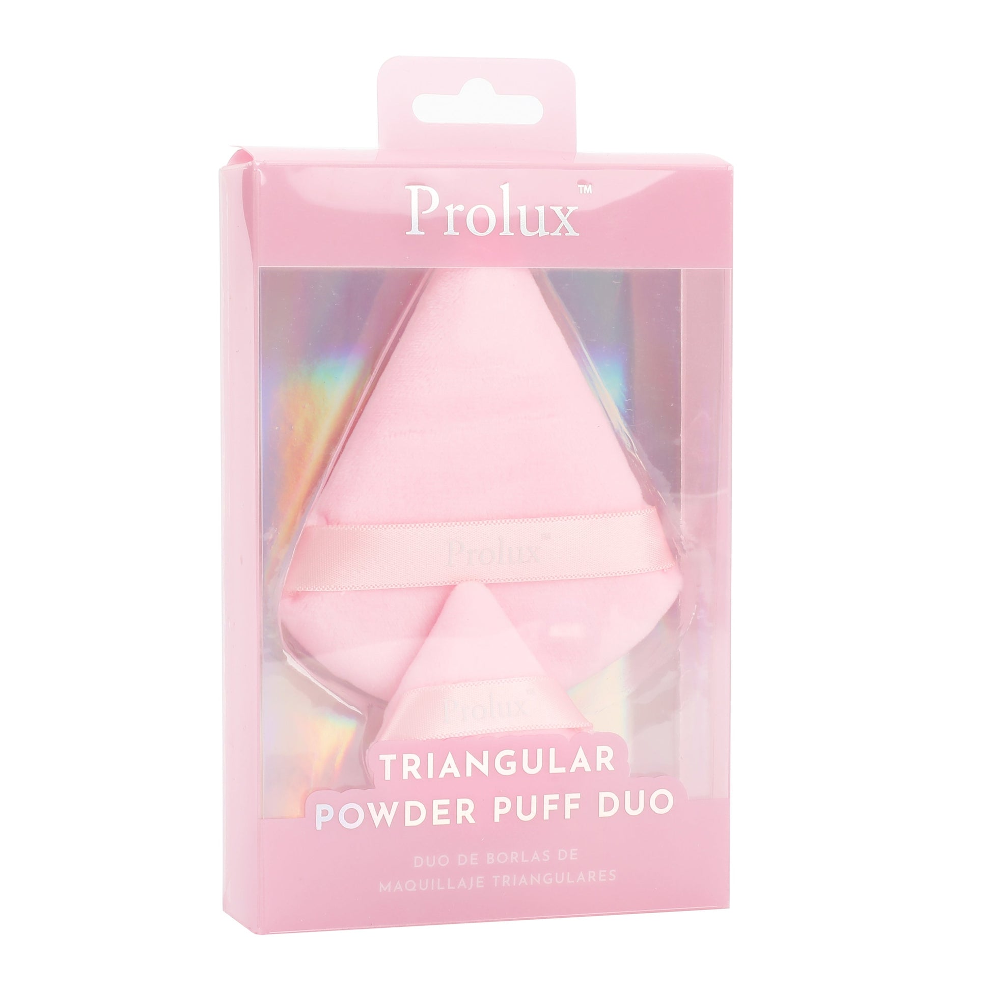 Prolux Triangular Powder Puff Duo, powder puff, powder puffs, triangle powder puff
