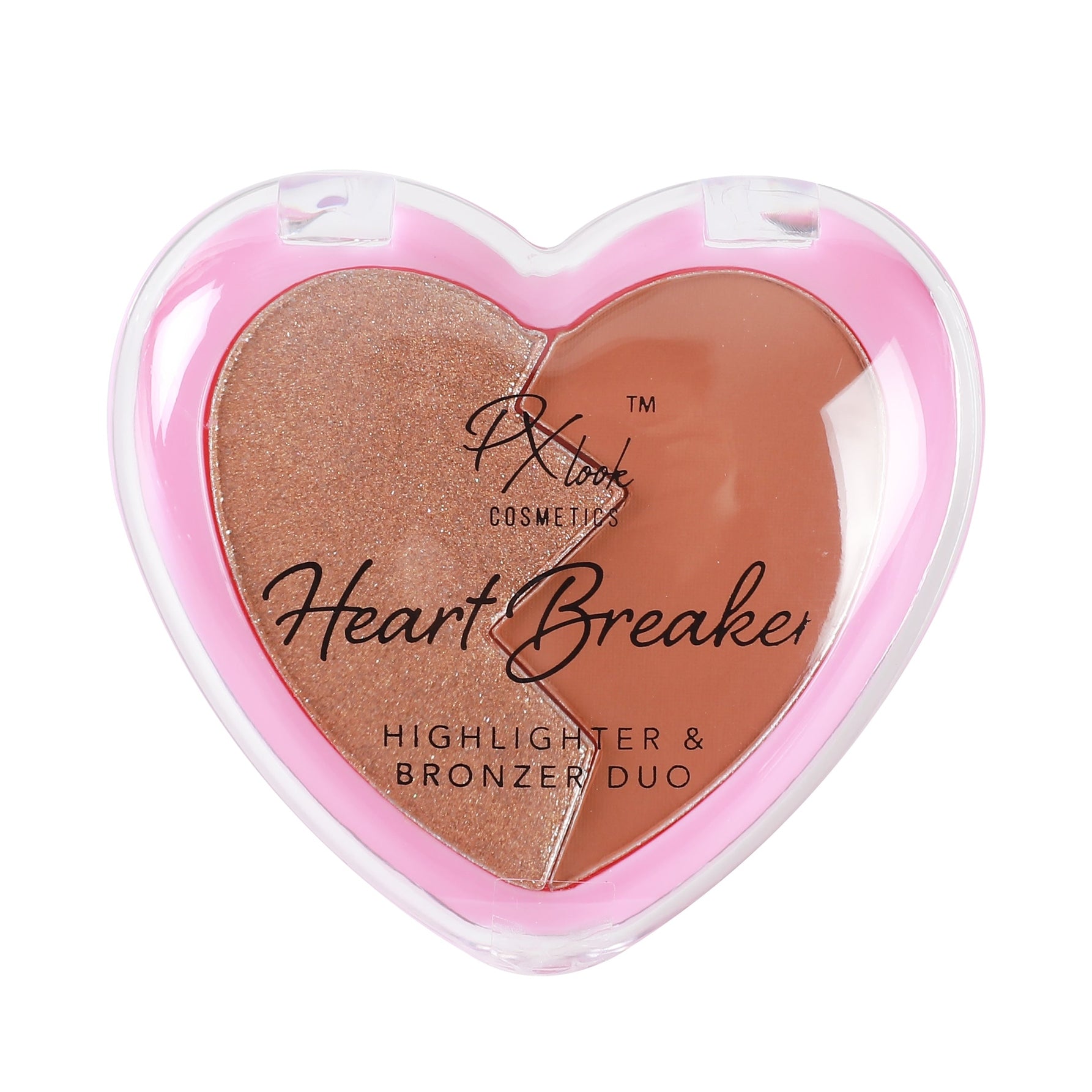 PxLook HeartBreaker Highlighter and Bronzer Duo, bronzer and highlighter duo