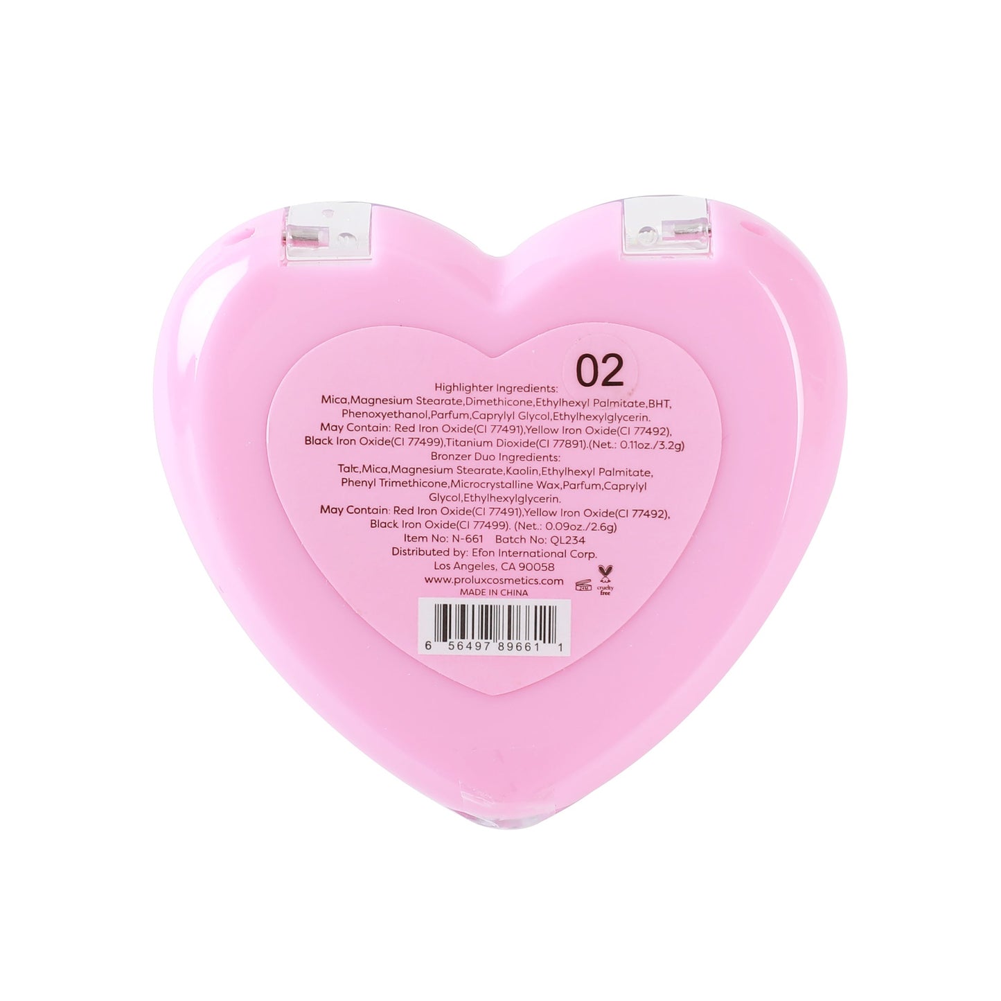 PxLook HeartBreaker Highlighter and Bronzer Duo, bronzer and highlighter duo