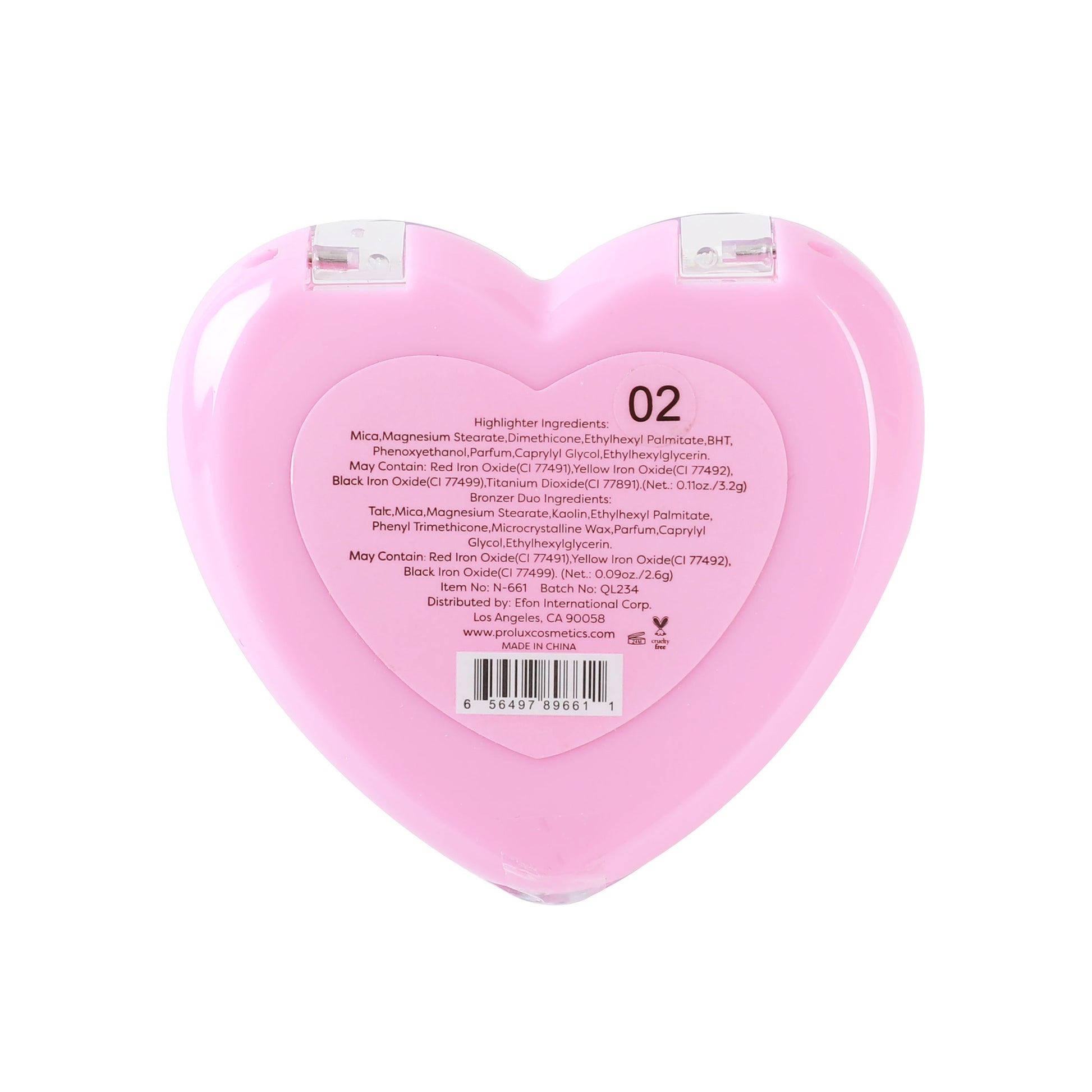 PxLook HeartBreaker Highlighter and Bronzer Duo, bronzer and highlighter duo