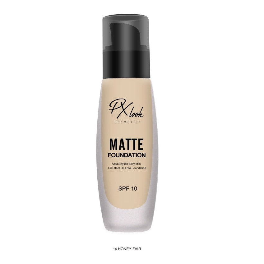Pxlook Matte Foundation for Oily Skin, Honey Fair, matte foundation for oily skin, matte foundation