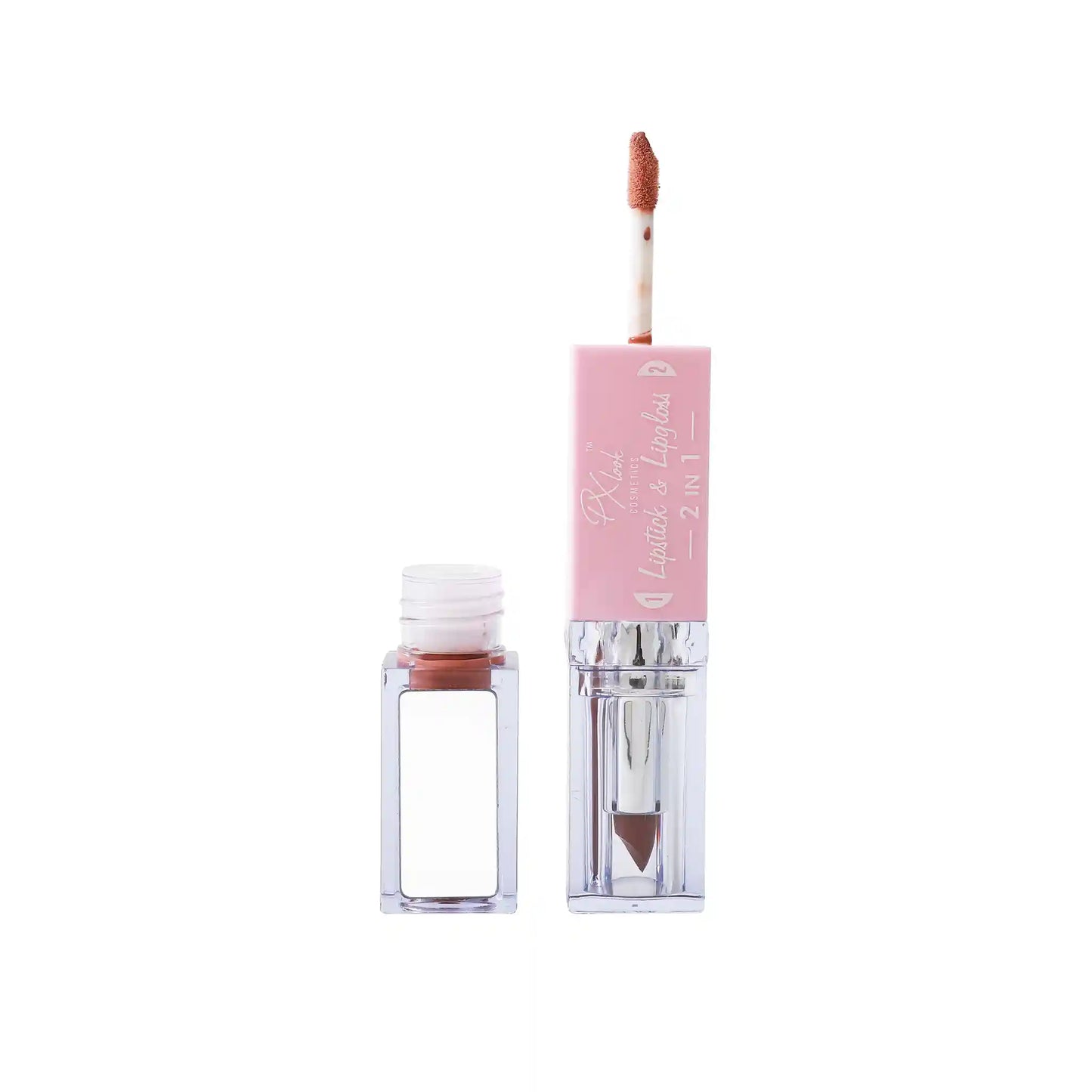 2-in-1 Lipstick and Lip Gloss Combo, lipstick and lip gloss, lipstick and lip gloss combo, lipstick and lip gloss in one