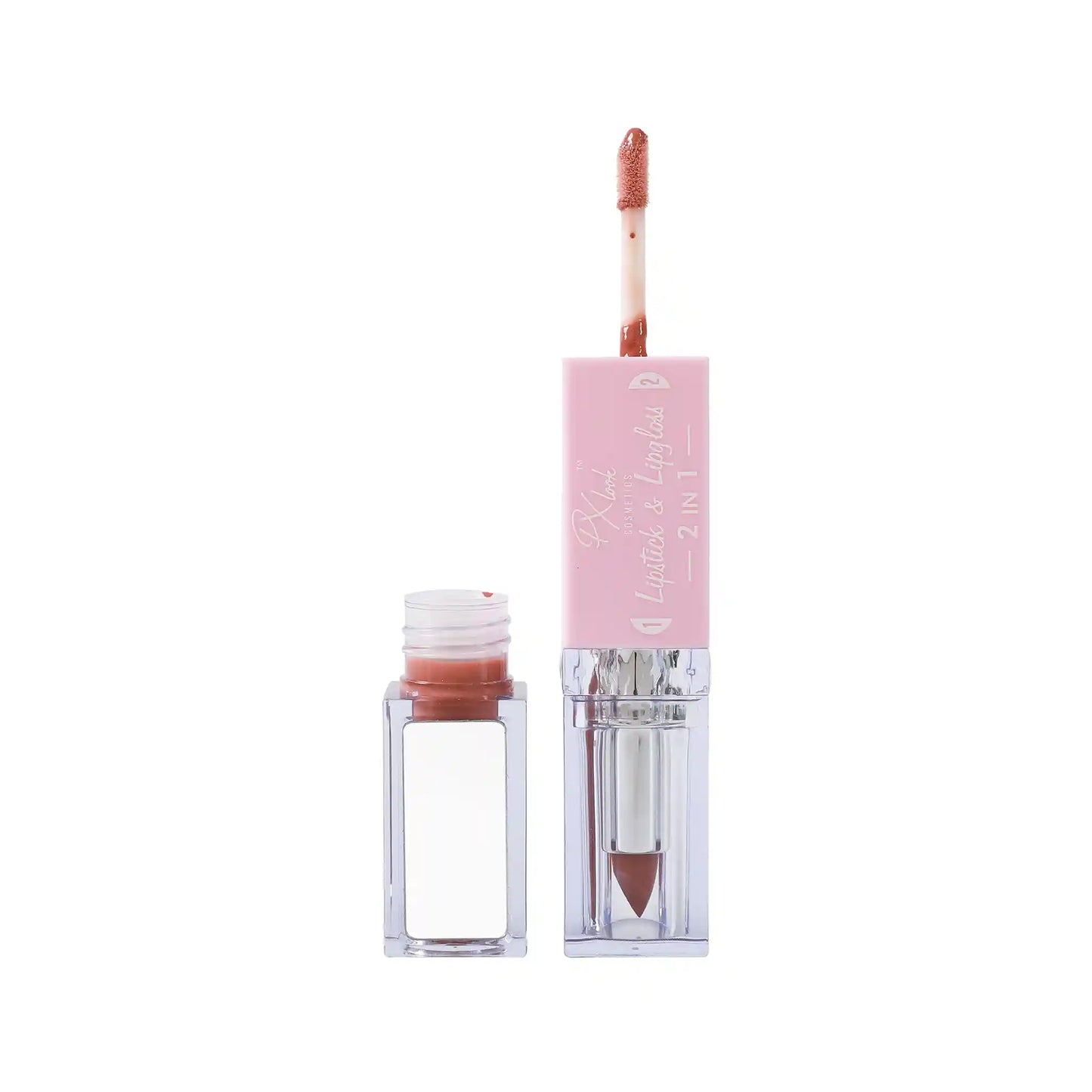 2-in-1 Lipstick and Lip Gloss Combo, lipstick and lip gloss, lipstick and lip gloss combo, lipstick and lip gloss in one