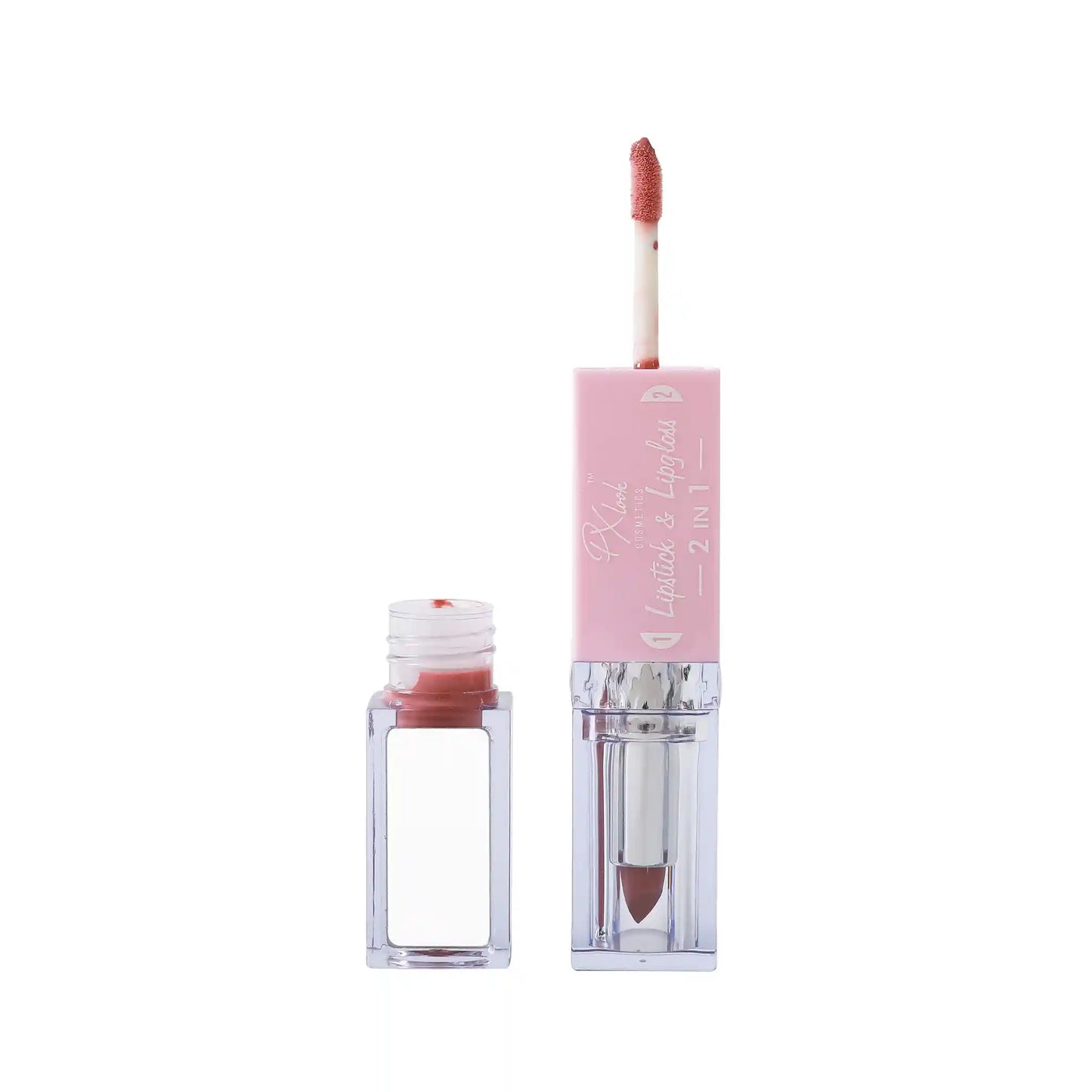 2-in-1 Lipstick and Lip Gloss Combo, lipstick and lip gloss, lipstick and lip gloss combo, lipstick and lip gloss in one