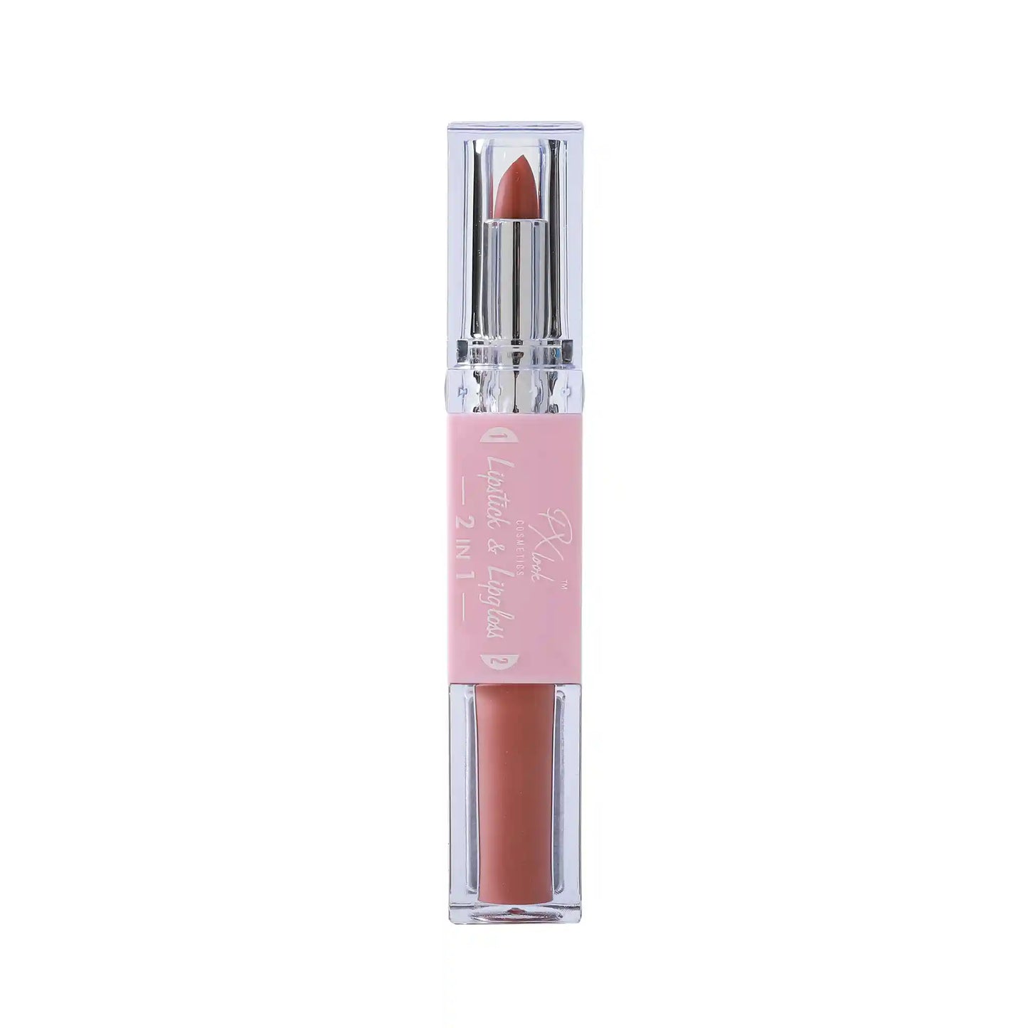 2-in-1 Lipstick and Lip Gloss Combo, lipstick and lip gloss, lipstick and lip gloss combo, lipstick and lip gloss in one