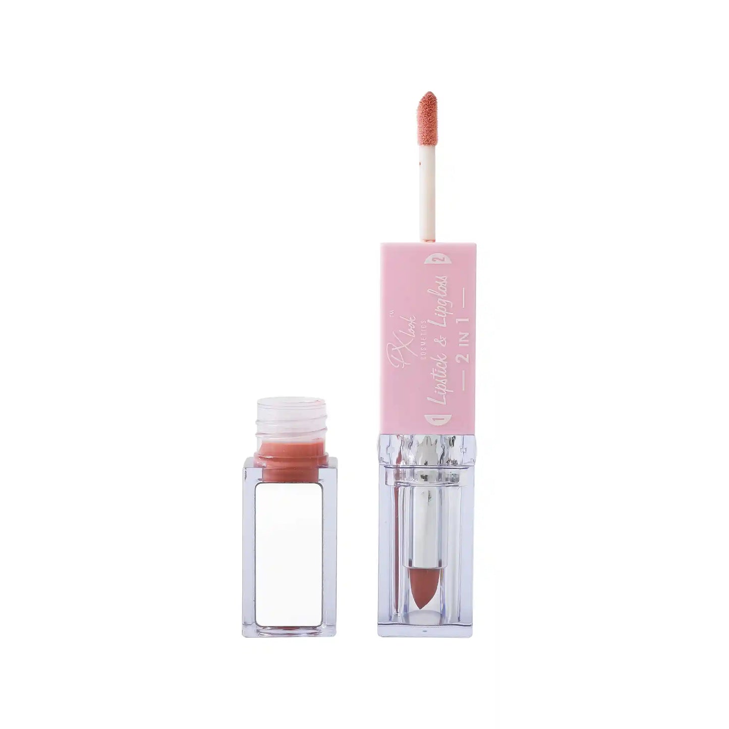 2-in-1 Lipstick and Lip Gloss Combo, lipstick and lip gloss, lipstick and lip gloss combo, lipstick and lip gloss in one
