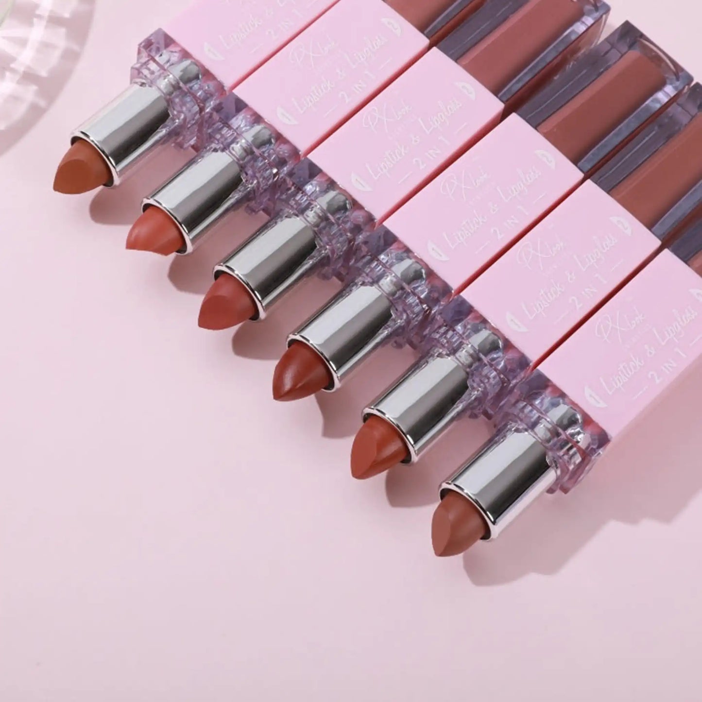 2-in-1 Lipstick and Lip Gloss Combo, lipstick and lip gloss, lipstick and lip gloss combo, lipstick and lip gloss in one