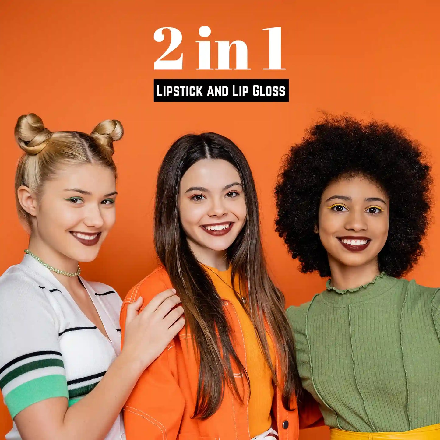 2-in-1 Lipstick and Lip Gloss Combo, lipstick and lip gloss, lipstick and lip gloss combo, lipstick and lip gloss in one