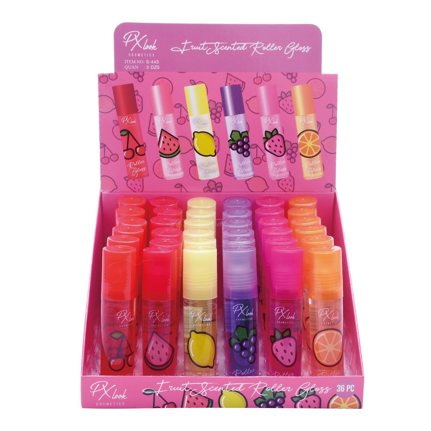 PxLook Roller Gloss, scented lip gloss, best lip gloss, roller lip gloss