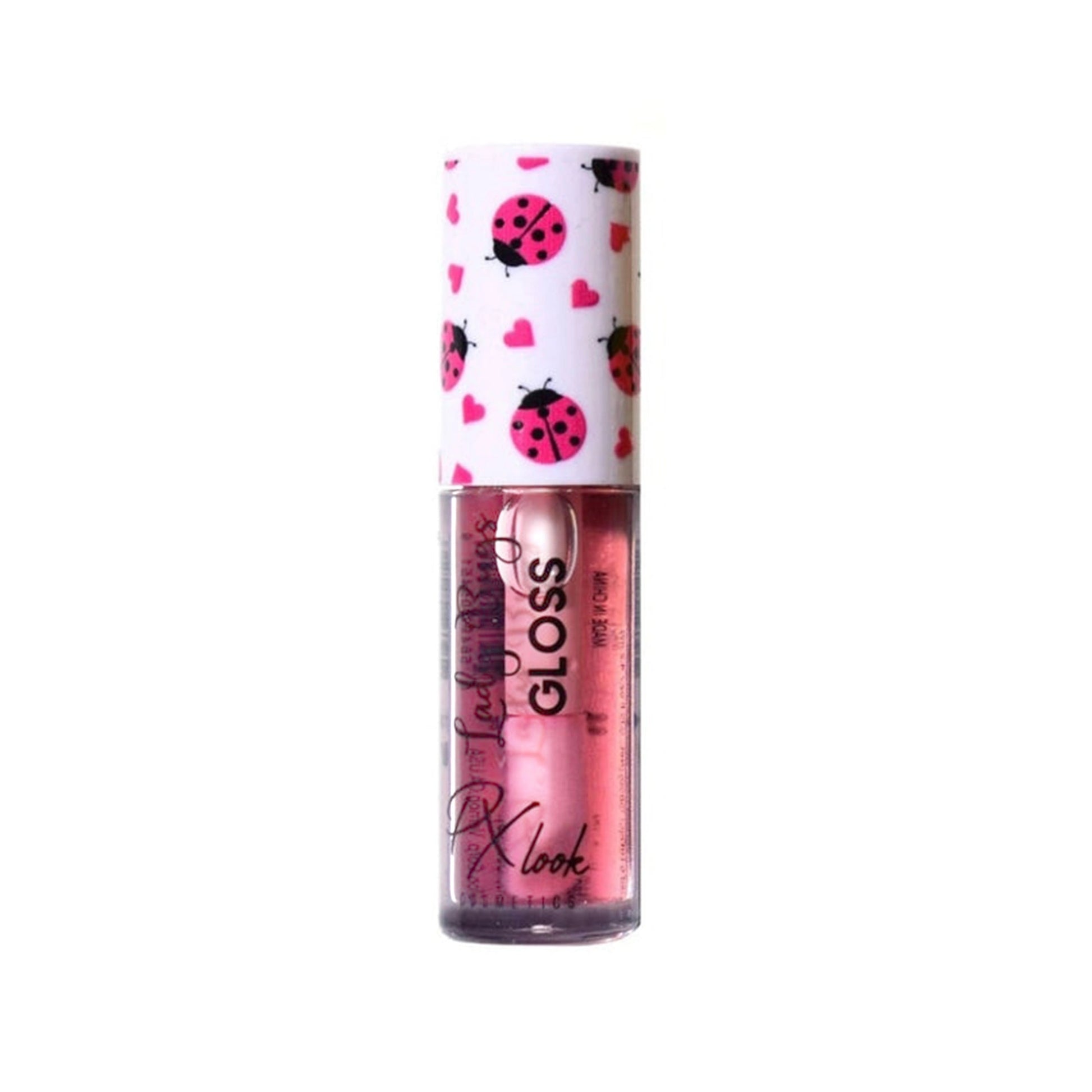 PxLook Cute Lip Gloss, Pink-Lady Bugs, lip gloss good
