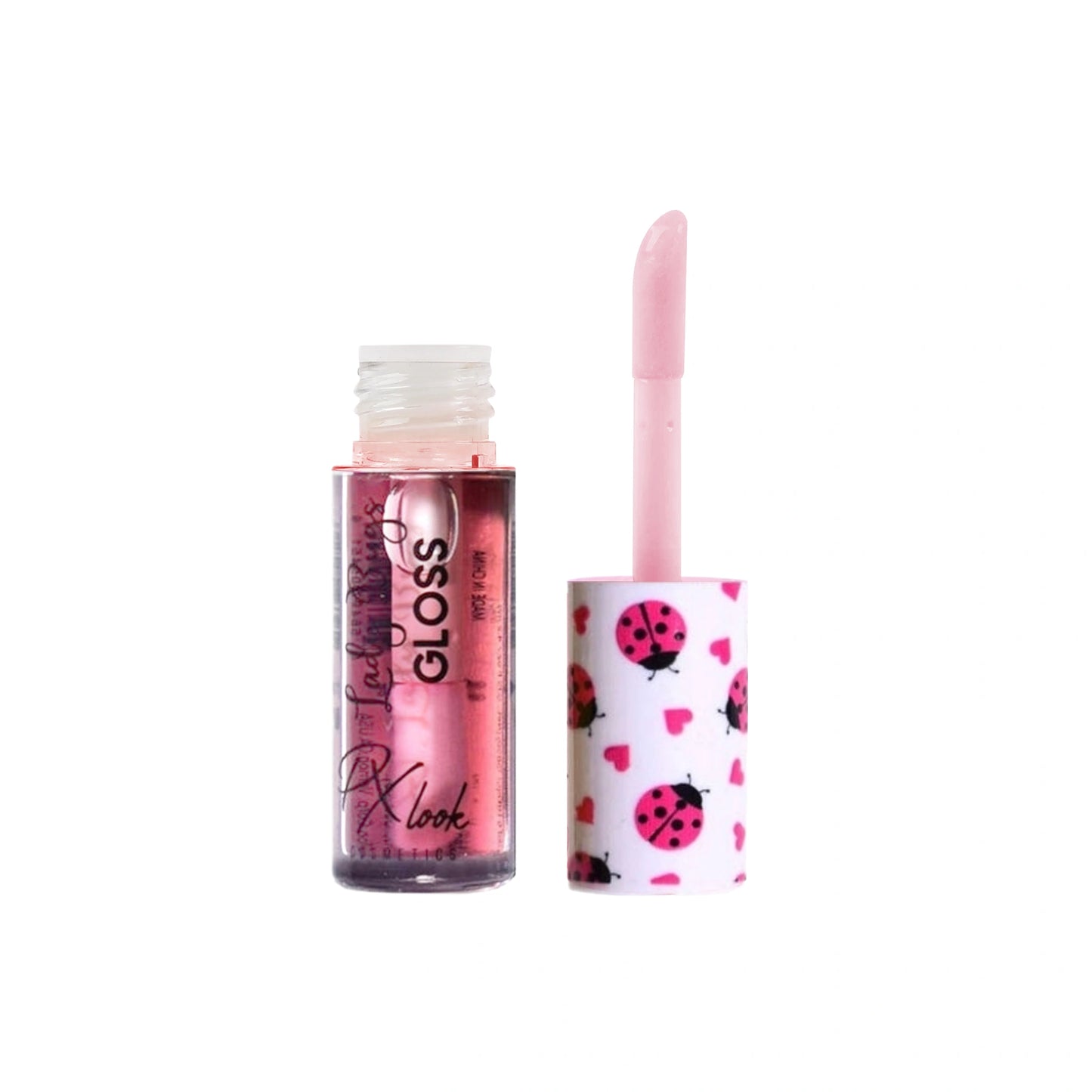PxLook Cute Lip Gloss, Pink-Lady Bugs, lip gloss good